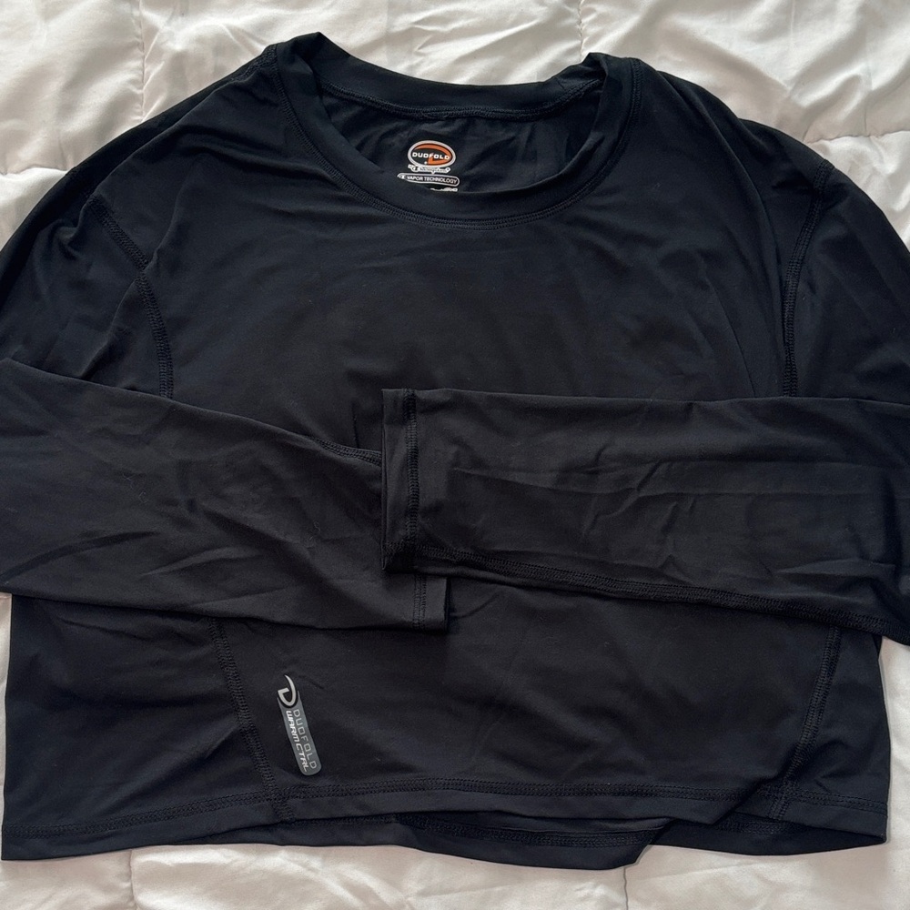 Champion Men's Black Long Sleeve Tee vapor tech